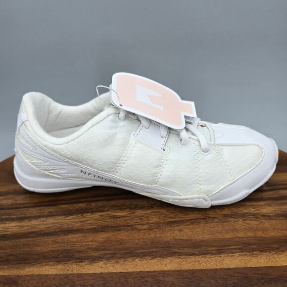 Nfinity Phoenix Cheerleading Shoes Women's 6 White Athletic Cheer Sneakers - Picture 1 of 8